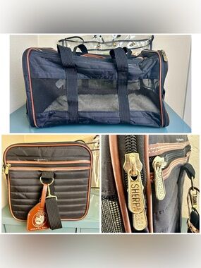 Sherpa Original Deluxe Pet Carrier Medium 22 Soft Side Dog Cat Travel Bag Black